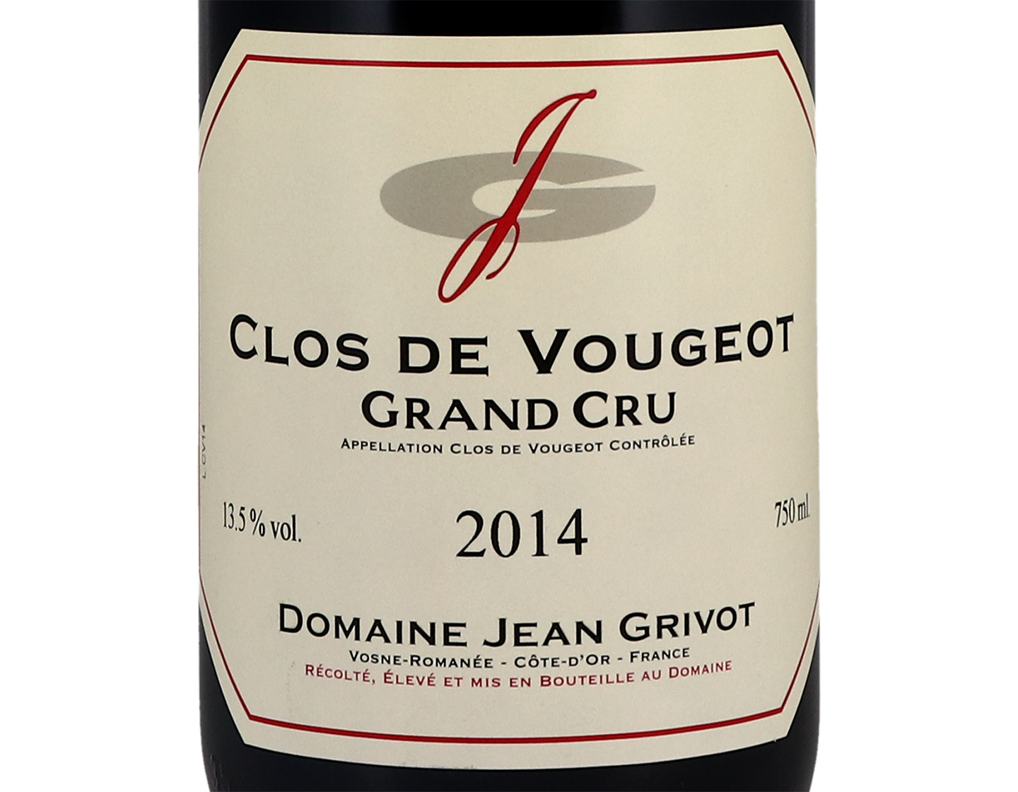 Domaine Jean Grivot Clos de Vougeot GC 2014