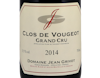 Domaine Jean Grivot Clos de Vougeot GC 2014 view 2