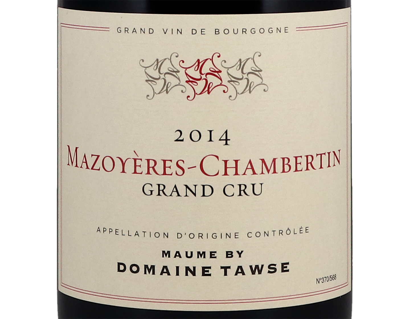 Domaine Maume Tawse Mazoyeres Chambertin GC 2014