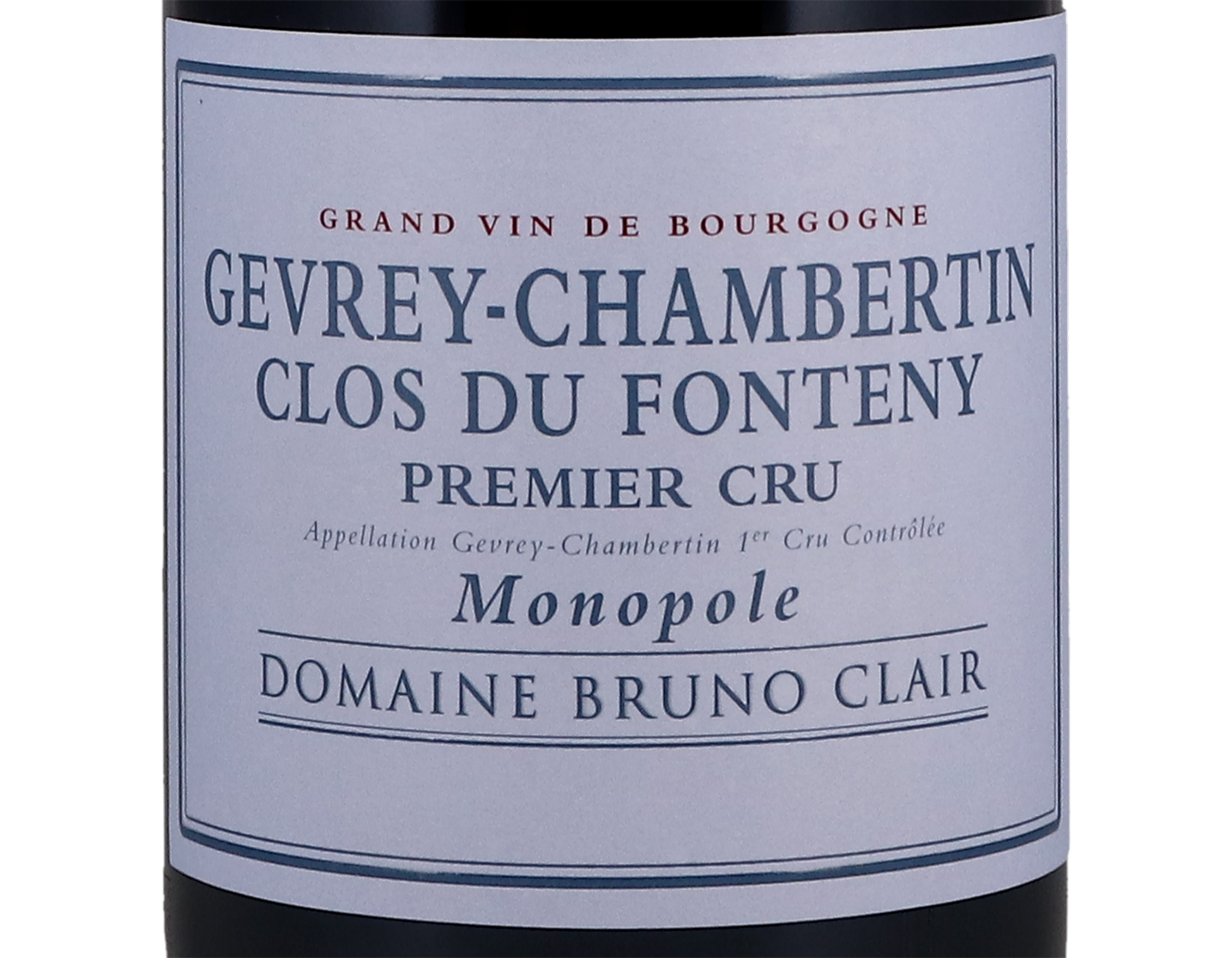 Domaine Bruno Clair Gevrey Chambertin PC Clos du Fonteny 2014