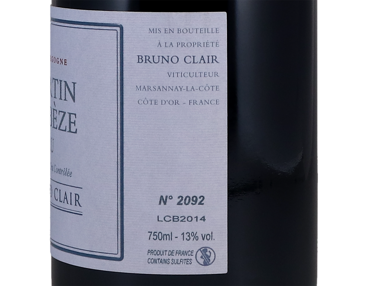 Domaine Bruno Clair Clos de Beze GC 2014