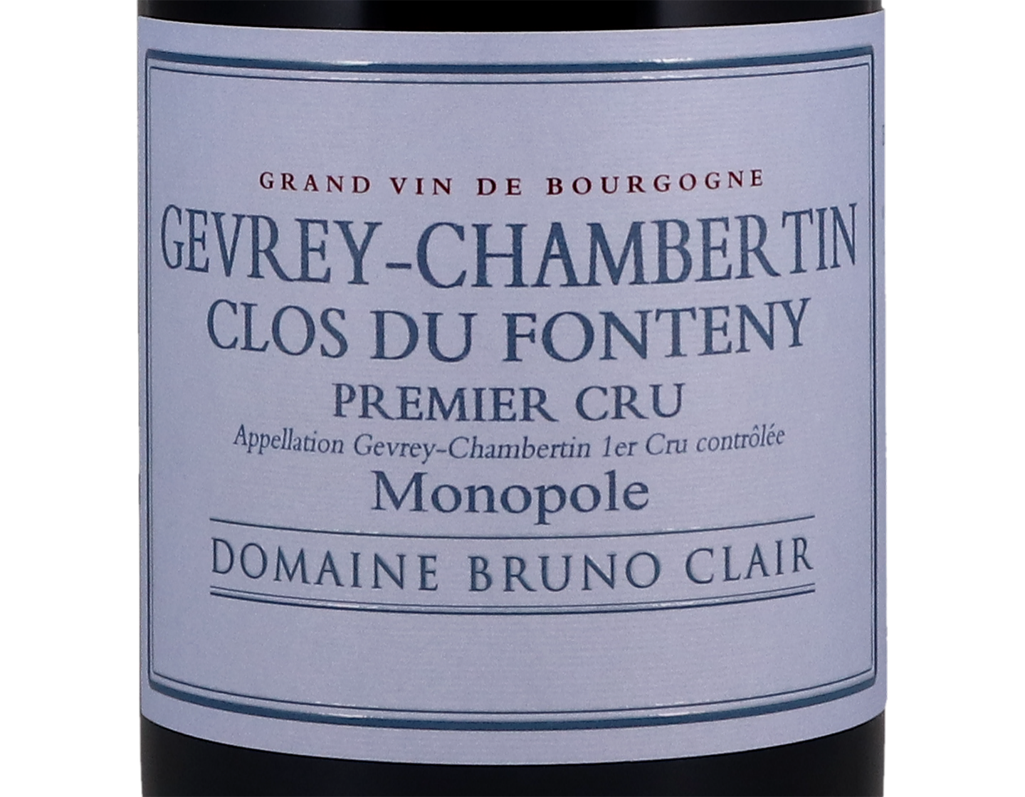 Domaine Bruno Clair Gevrey Chambertin PC Clos du Fonteny 2015