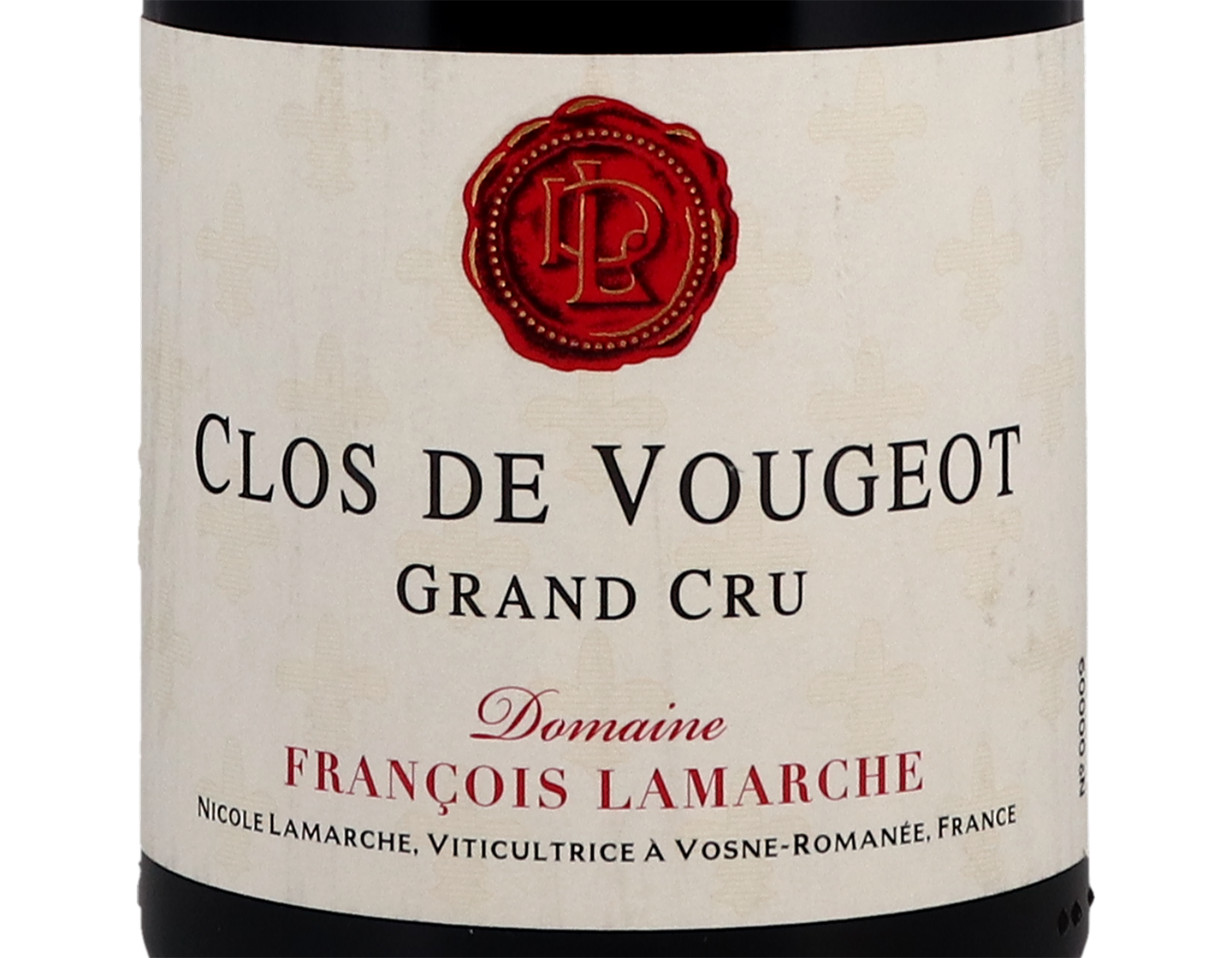 Domaine Francois Lamarche Clos de Vougeot GC 2016