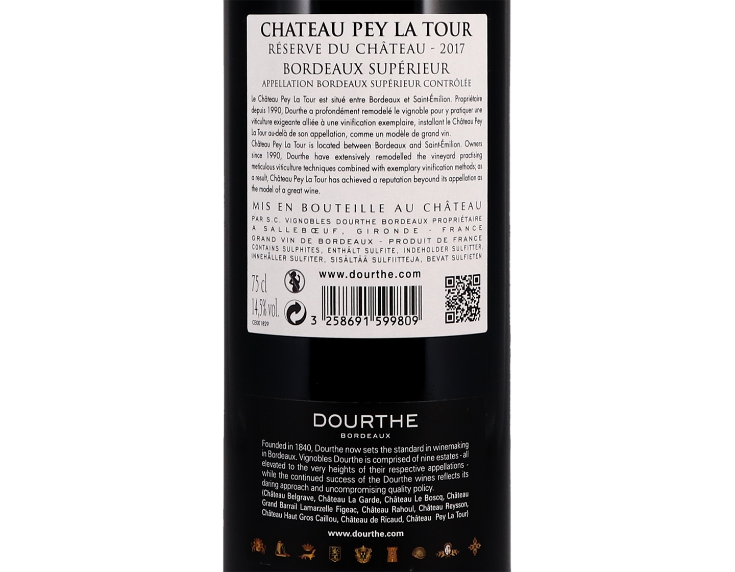 Ch Pey La Tour Reserve Bordeaux Superieur 2017