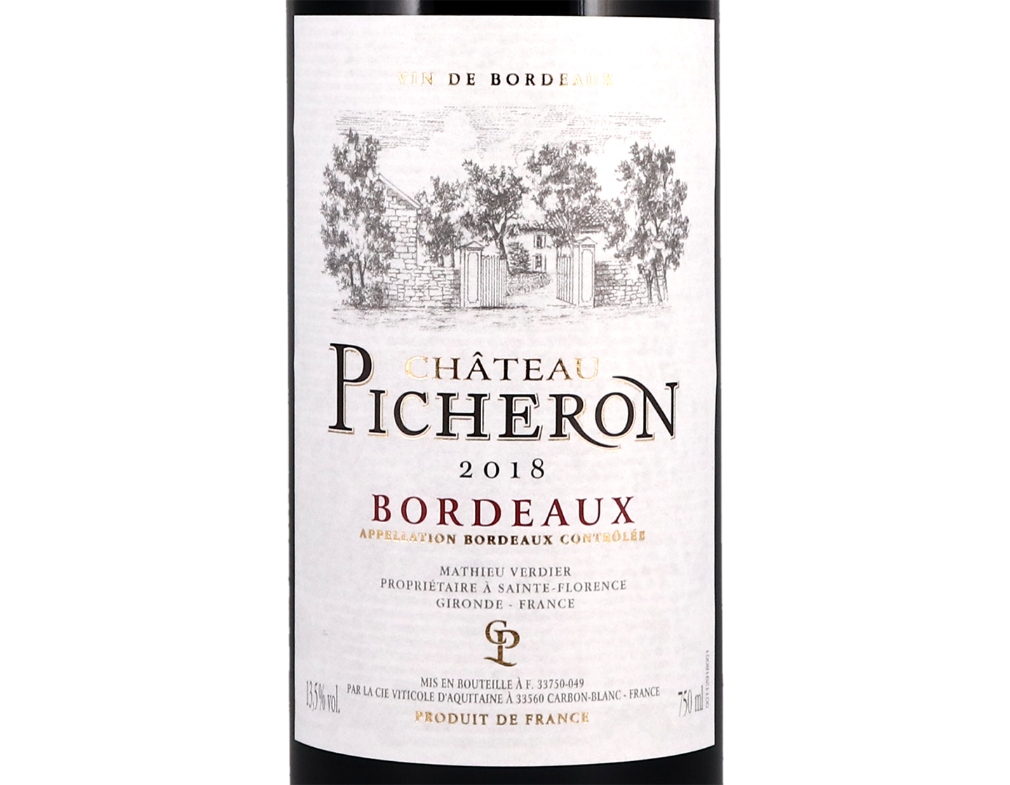Ch Picheron Bordeaux 2018