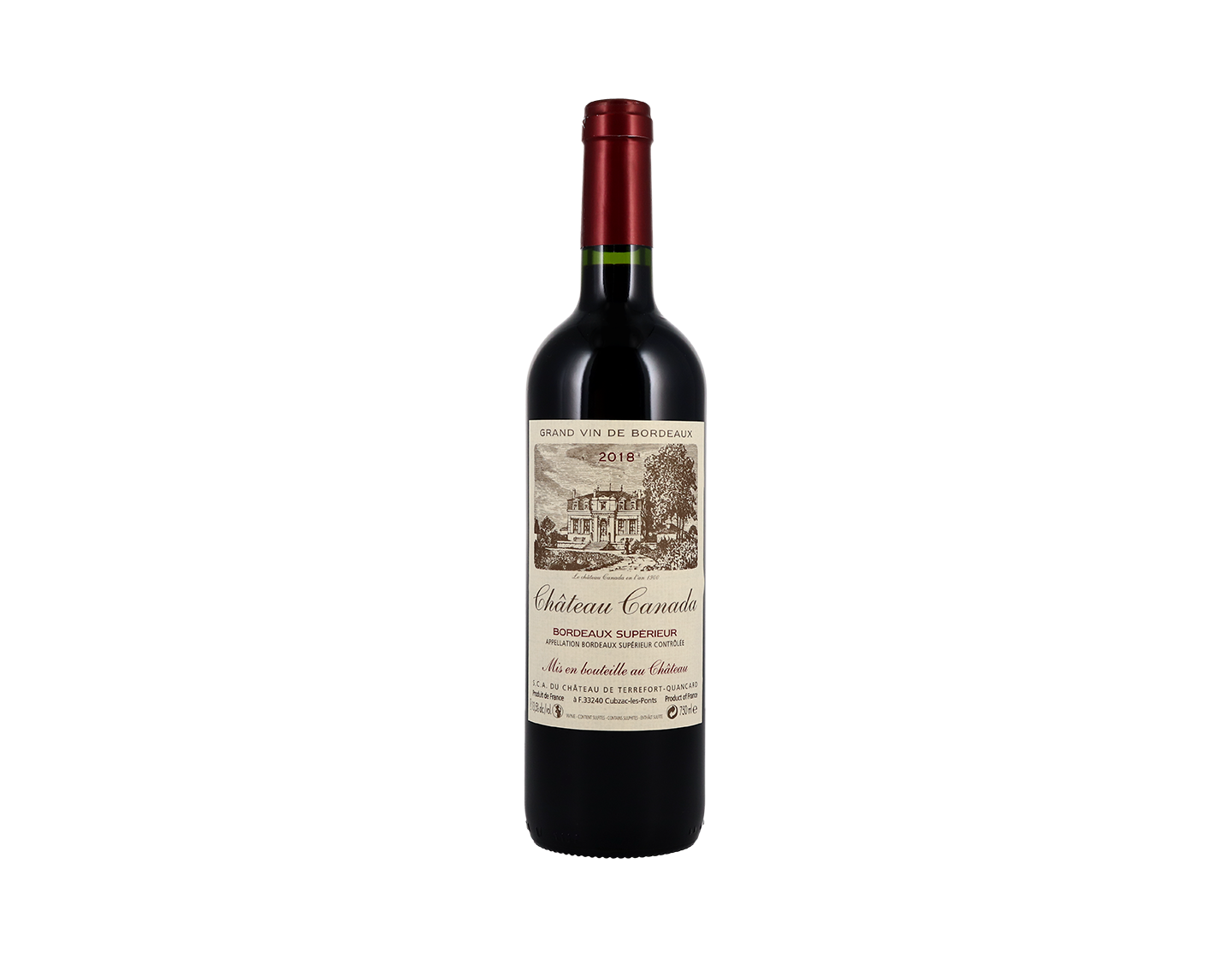 Ch Canada Bordeaux Superieur 2018