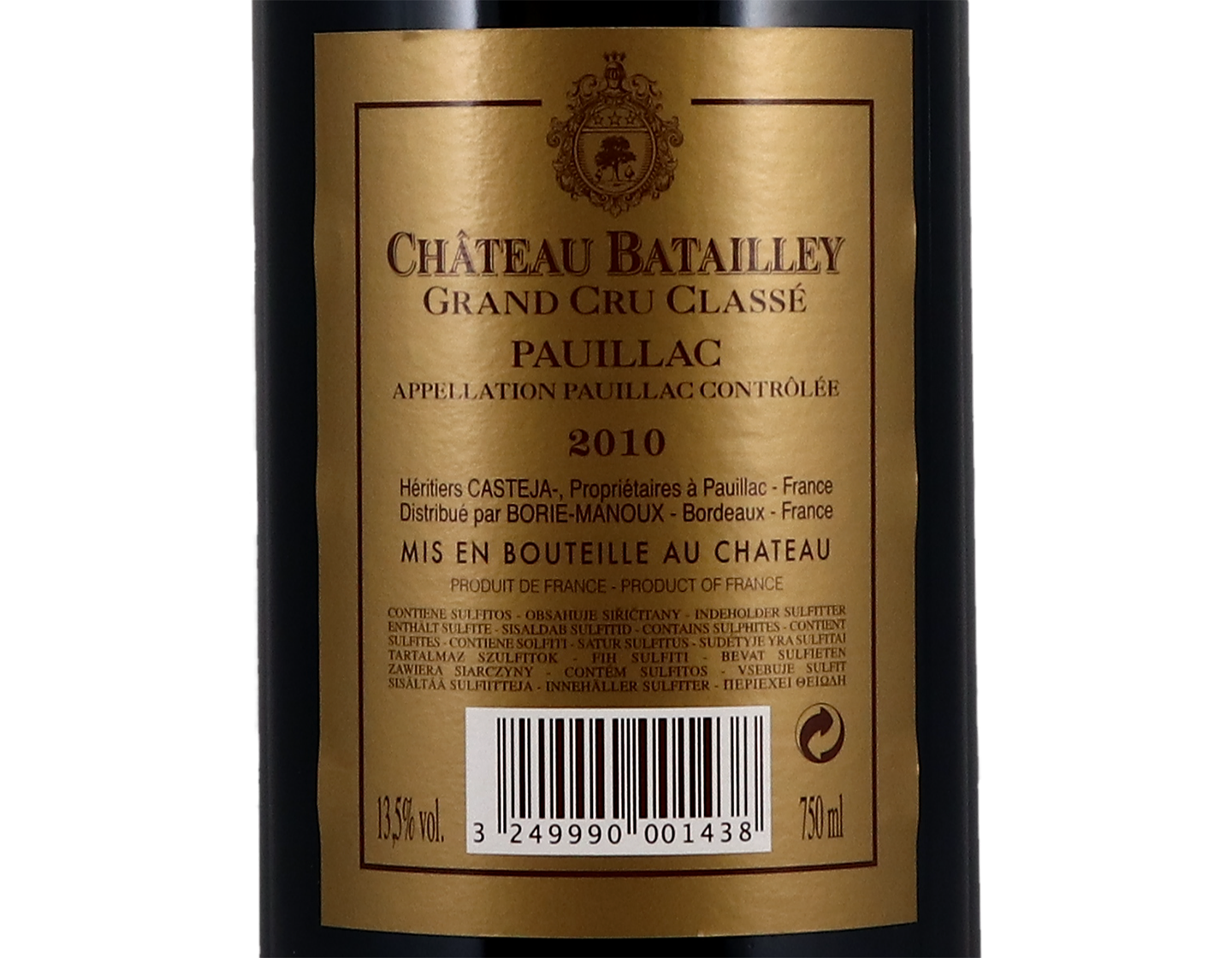 Ch Batailley 2010 Pauillac