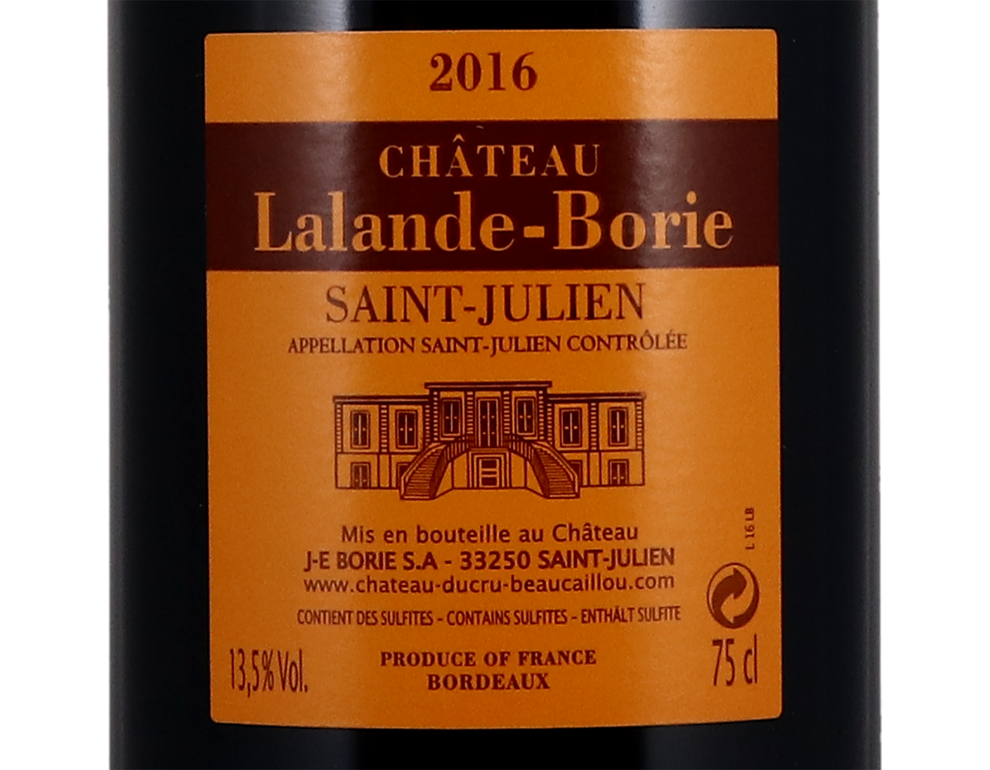 Ch Lalande Borie Saint Julien 2016