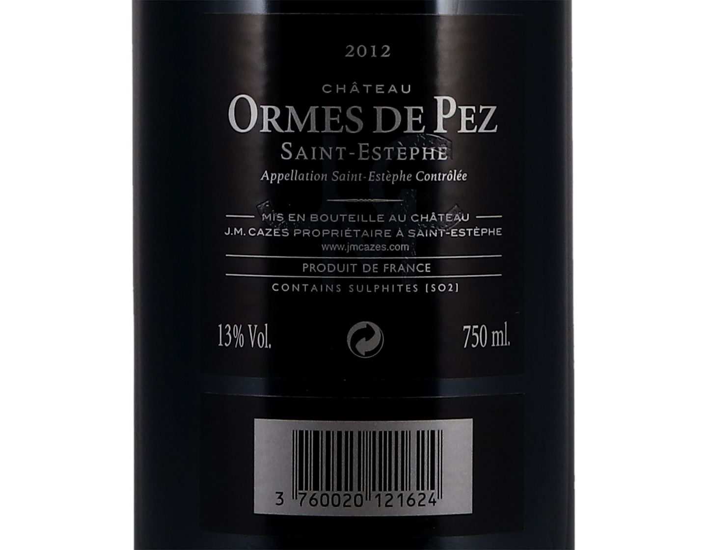 Ch Ormes de Pez St Estephe 2012