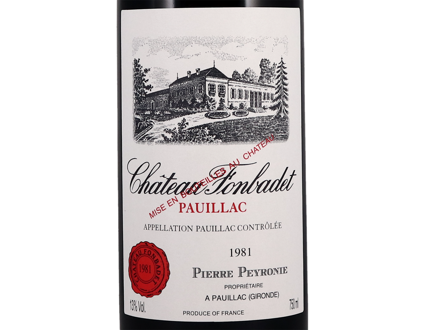 Ch Fonbadet Pauillac 1981