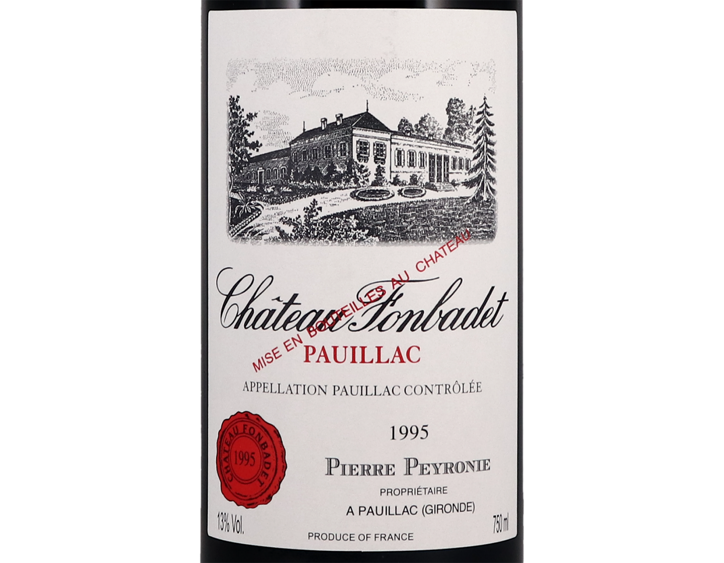 Ch Fonbadet Pauillac 1995