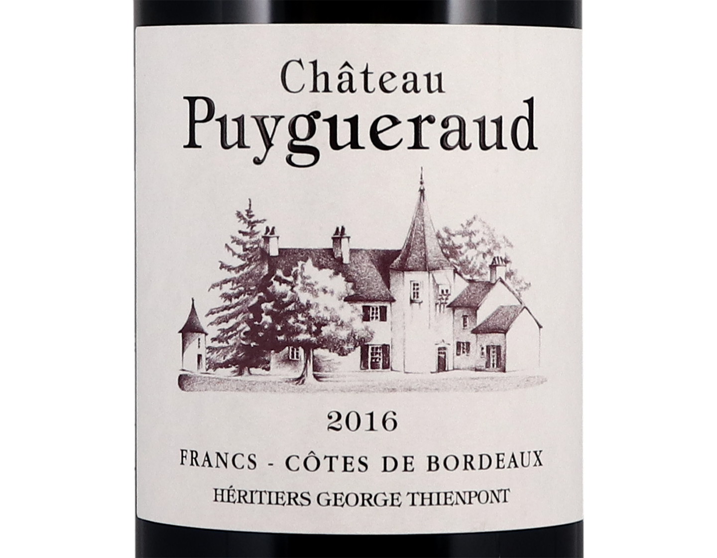 Ch Puygueraud Cotes de Francs 2016