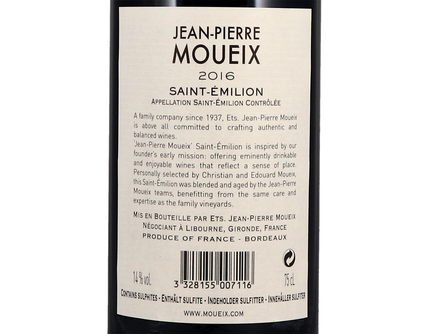Jean-Pierre Moueix Saint Emilion 2016