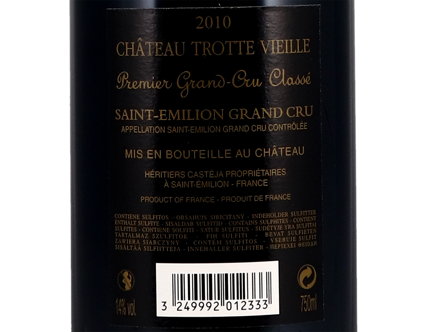 Ch Trottevieille 2010 St Emilion