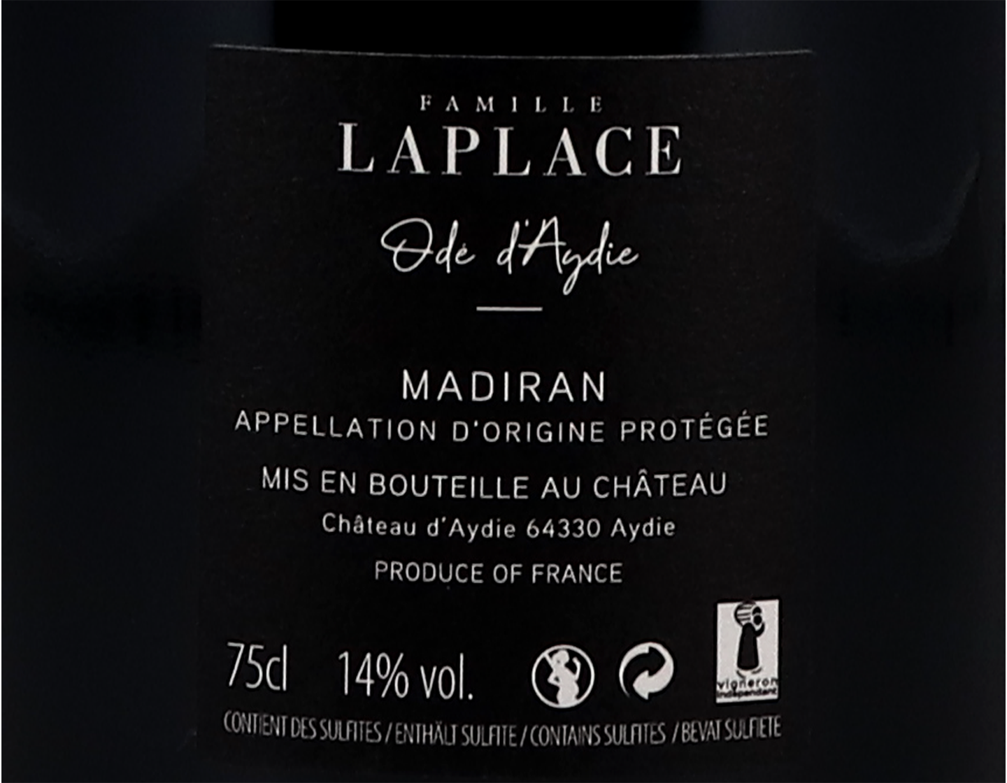 Madiran Ode d'Aydie 2016