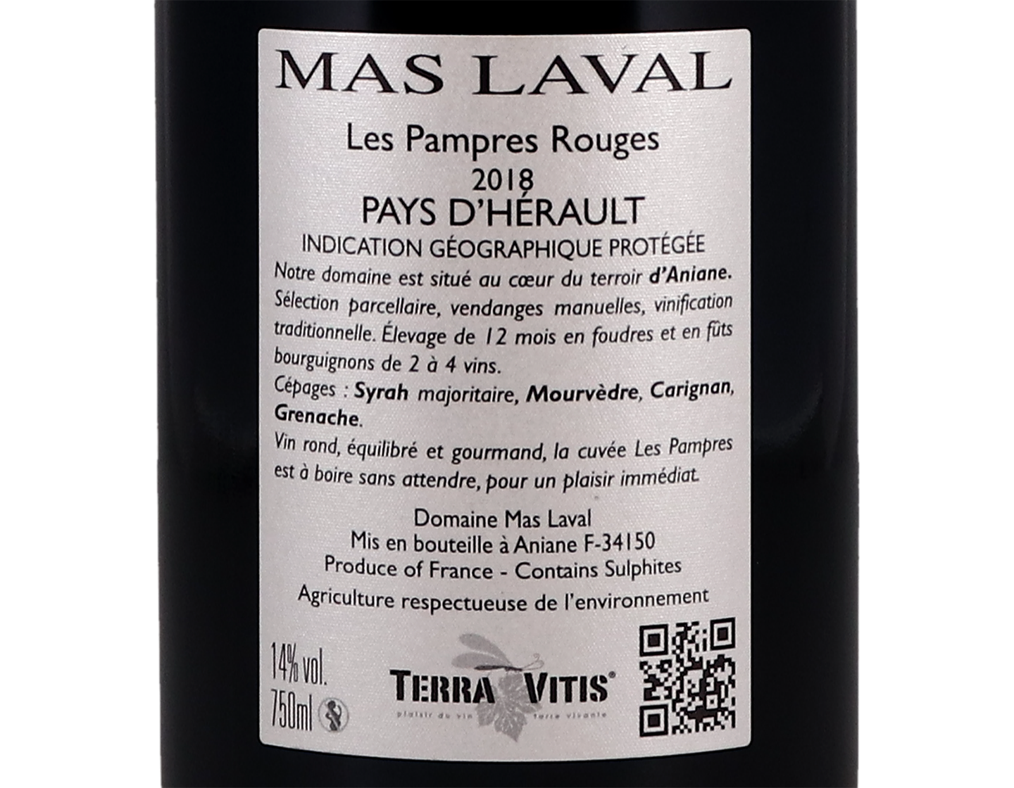 Mas Laval, Les Pampres, Hérault 2018
