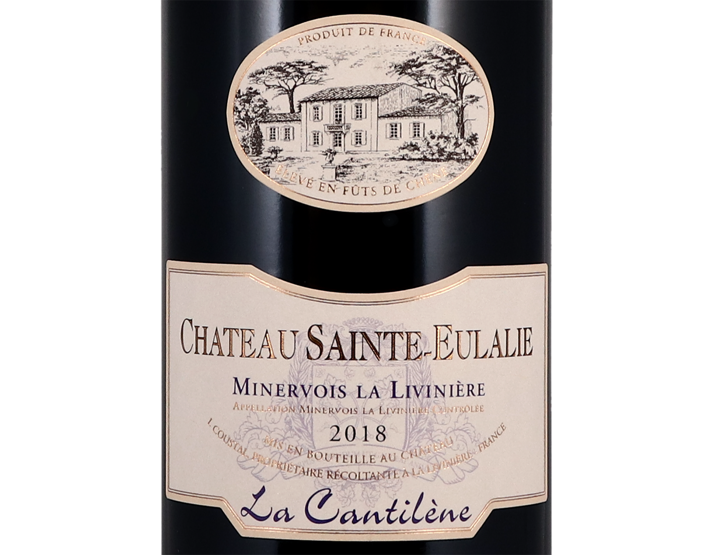 Minervois La Liviniere Cuvee Cantilene Chateau Sainte Eulalie 2018