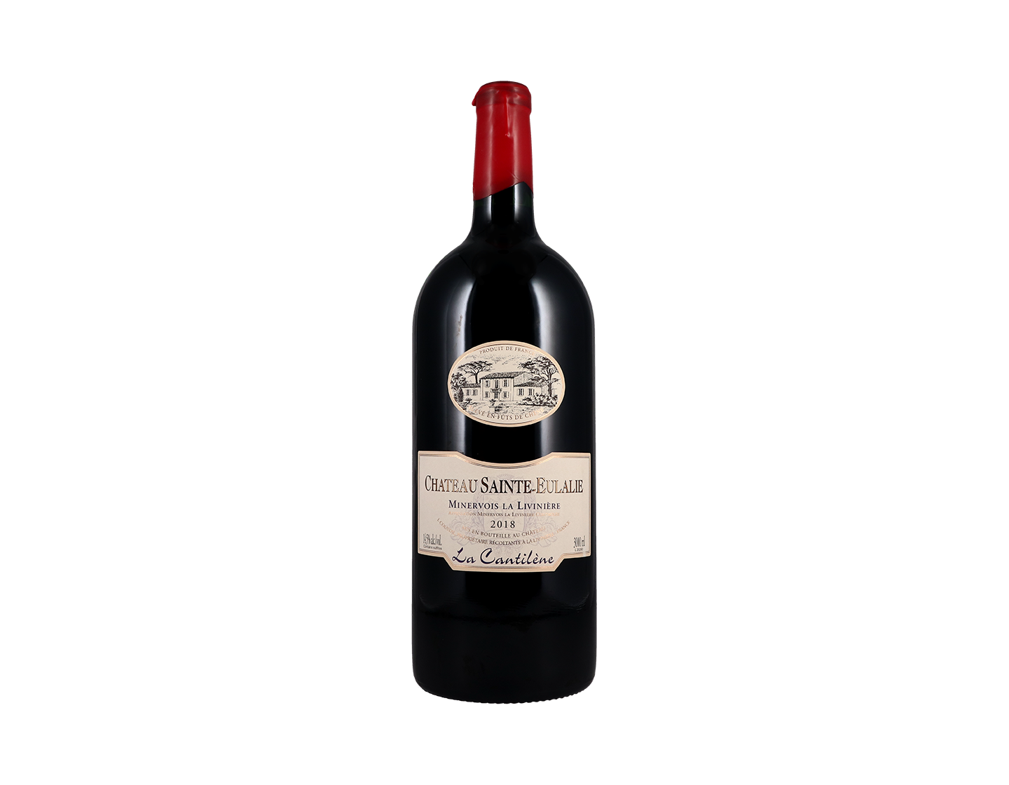 Jeroboam of Minervois La Liviniere Cuvee Cantilene Chateau Sainte Eulalie 2018