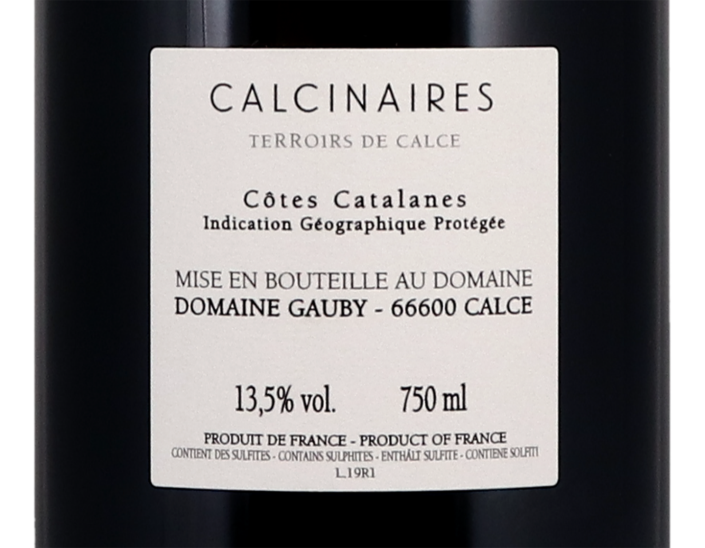 Domaine Gauby Les Calcinaires Rouge 2019