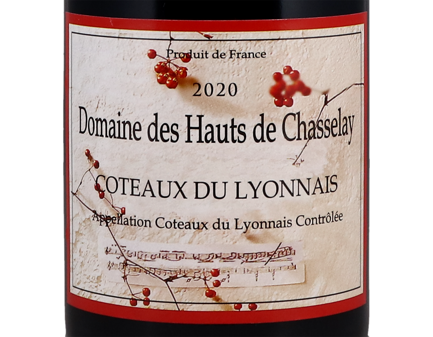 Coteaux du Lyonnais Domaine des Hauts de Chasselay 2020