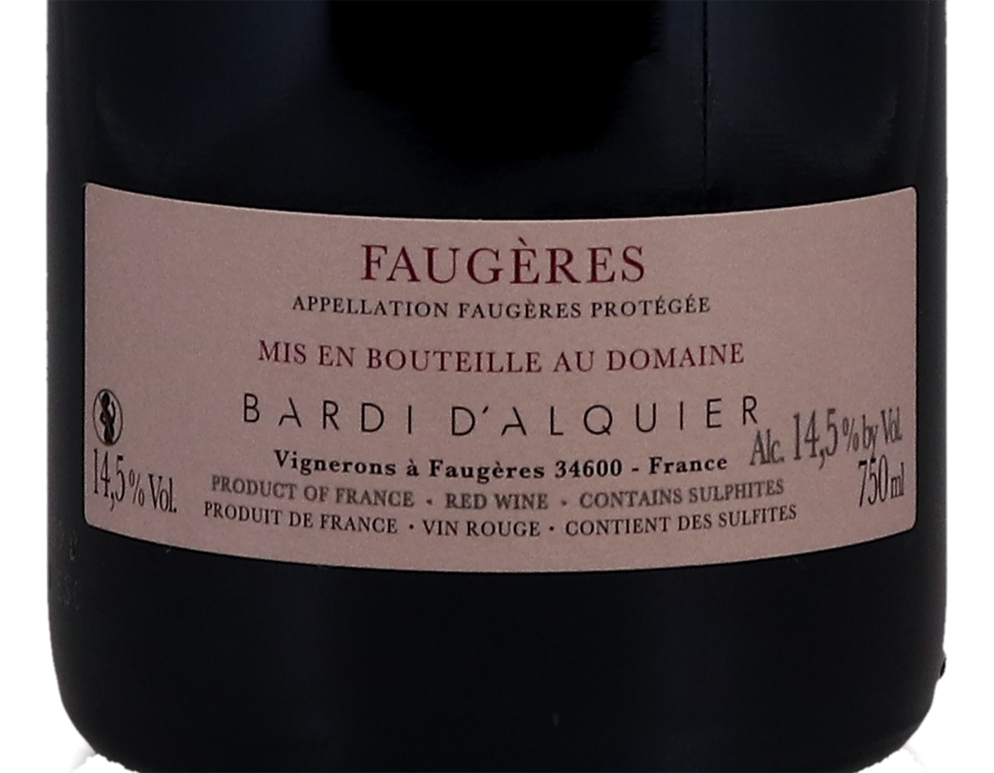 Faugeres Les Bastides Domaine Bardi d'Alquier 2018