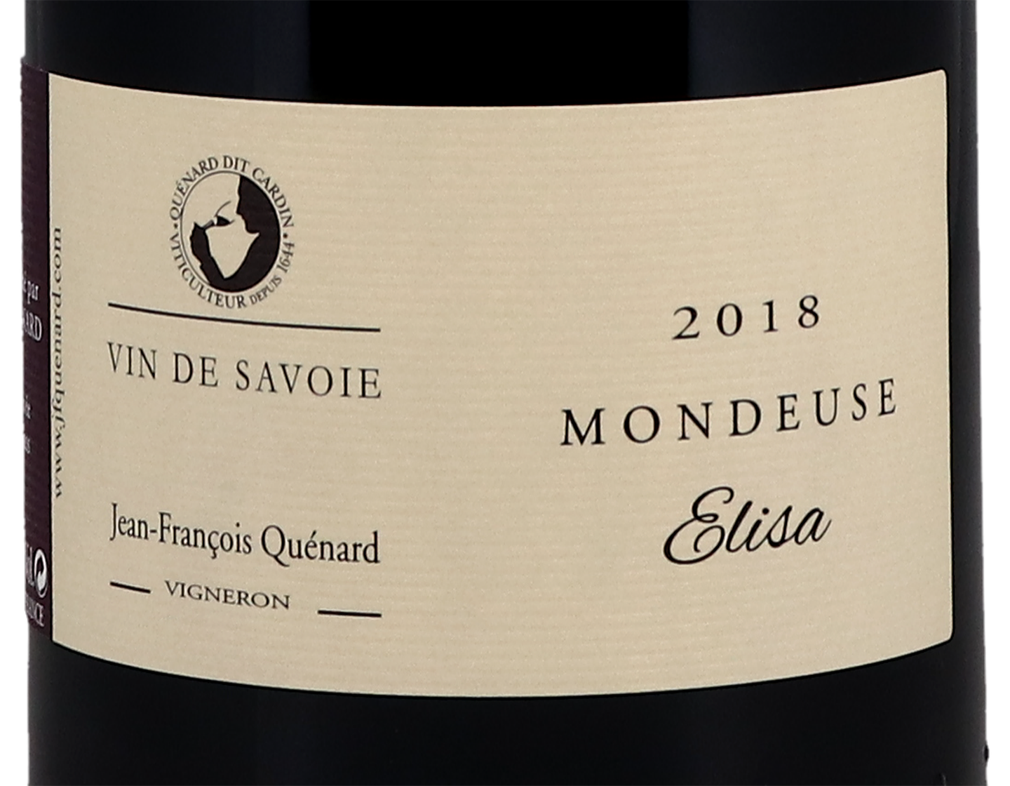 Vin de Savoie Mondeuse Cuvee Elise Jean Francs Quenard 2018