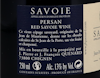 Vin de Savoie Persan Cuvee les 2 Jean Jean Francois Quenard 2019 view 3