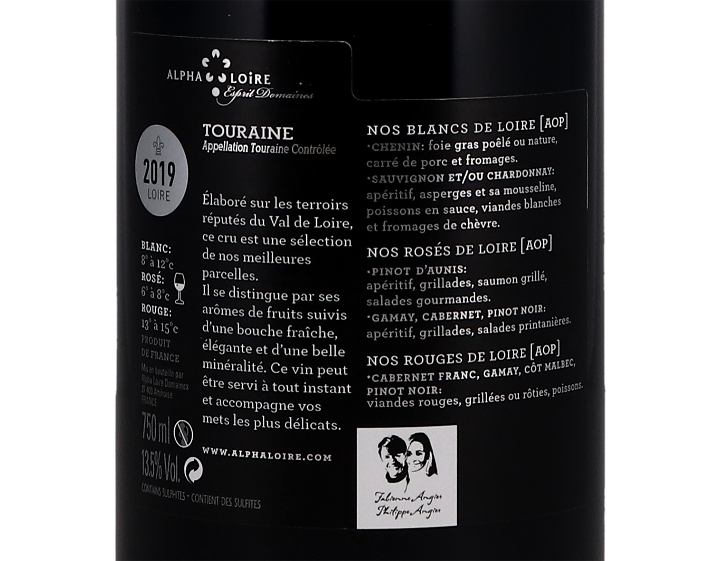 Touraine Rouge La Croix Angier Alpha Loire 2019