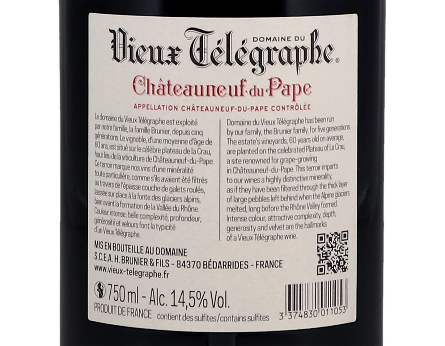 Chateauneuf du Pape Domaine du Vieux Telegraphe 2014