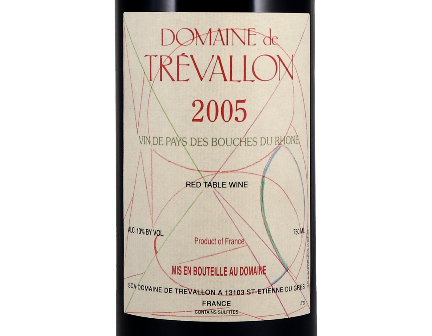 Domaine de Trevallon Vin de Pays des Bouches du Rhone Rouge 2005