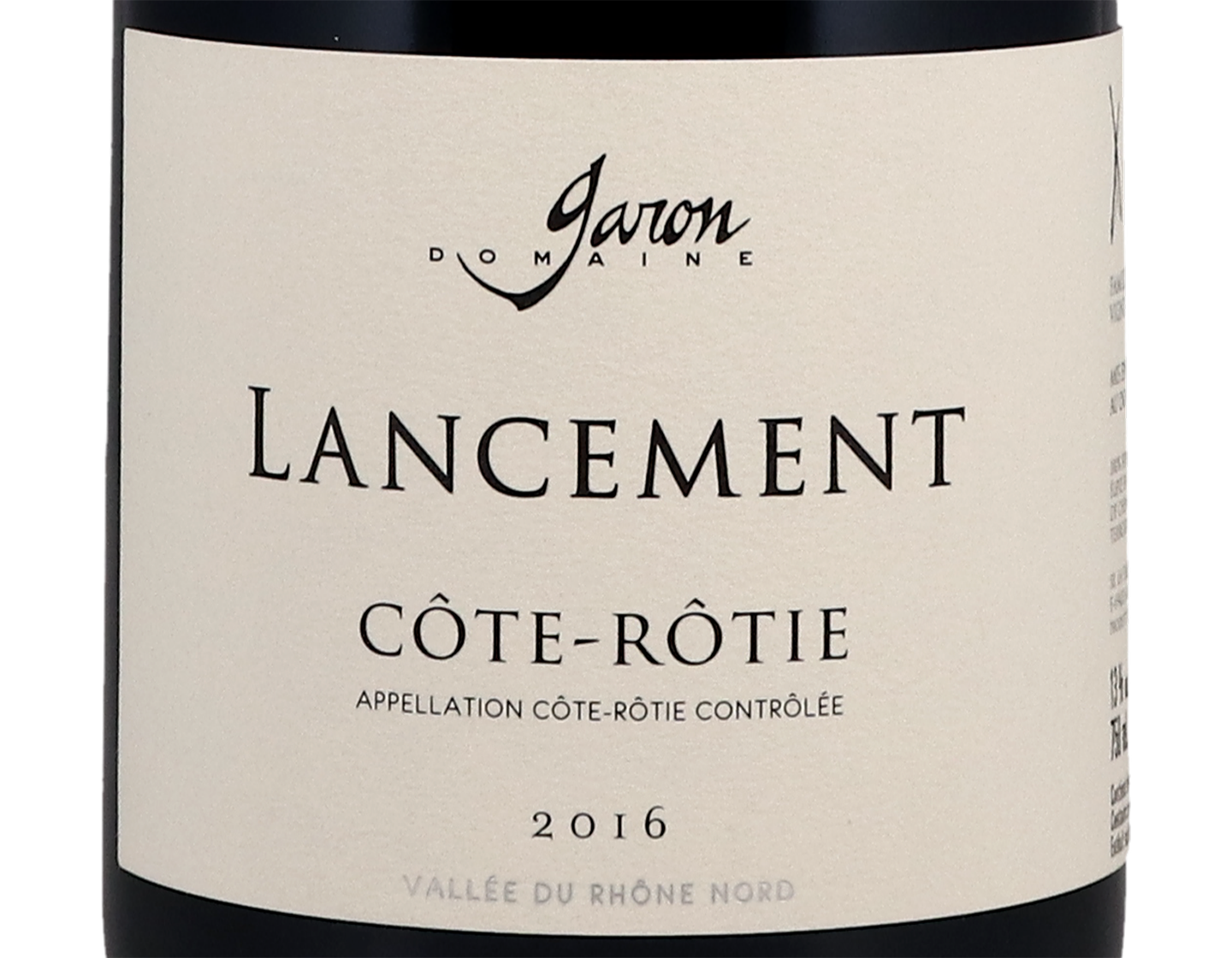 Cote Rotie Lancement Domaine Garon 2016