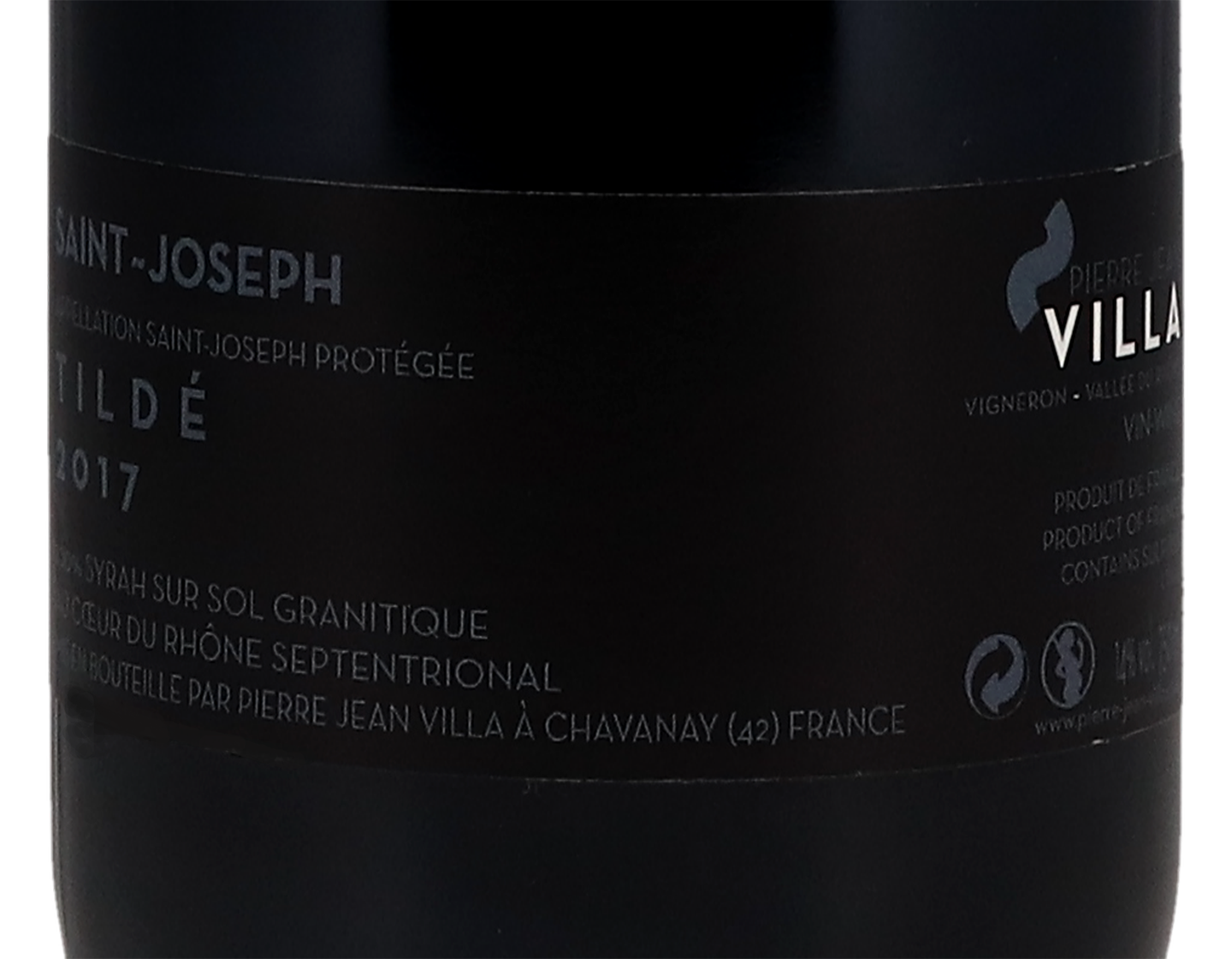 Saint Joseph Tilde Domaine Pierre Jean Villa 2017