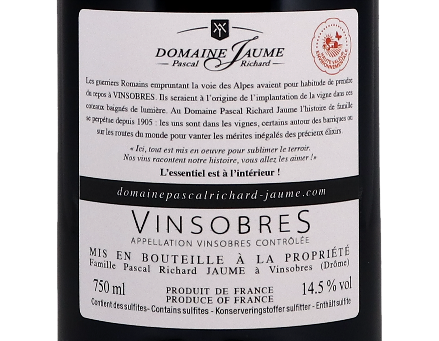 Vinsobres Altitude 420 Domaine Jaume 2018