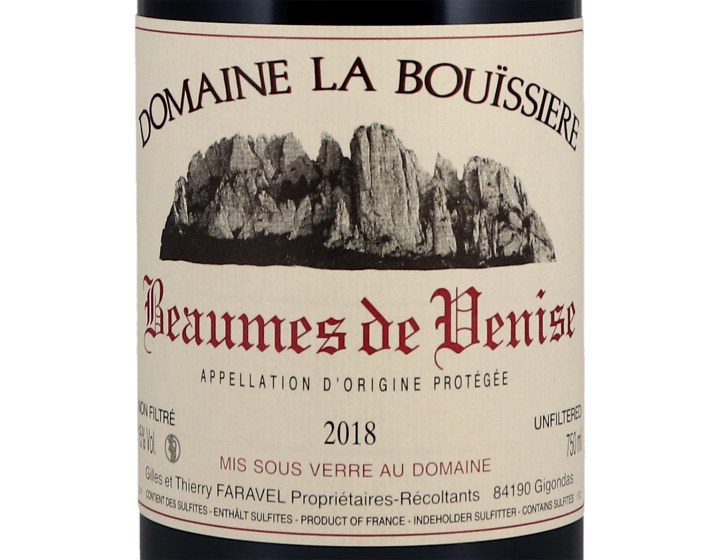 Beaumes de Venise Domaine de Boussiere 2018