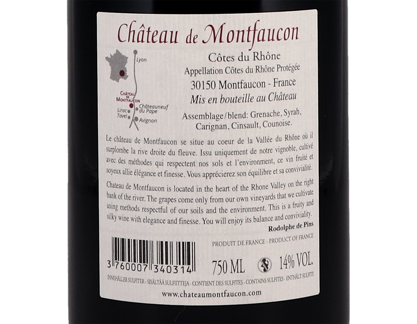 Côtes-du-Rhône, Château de Montfaucon 2017