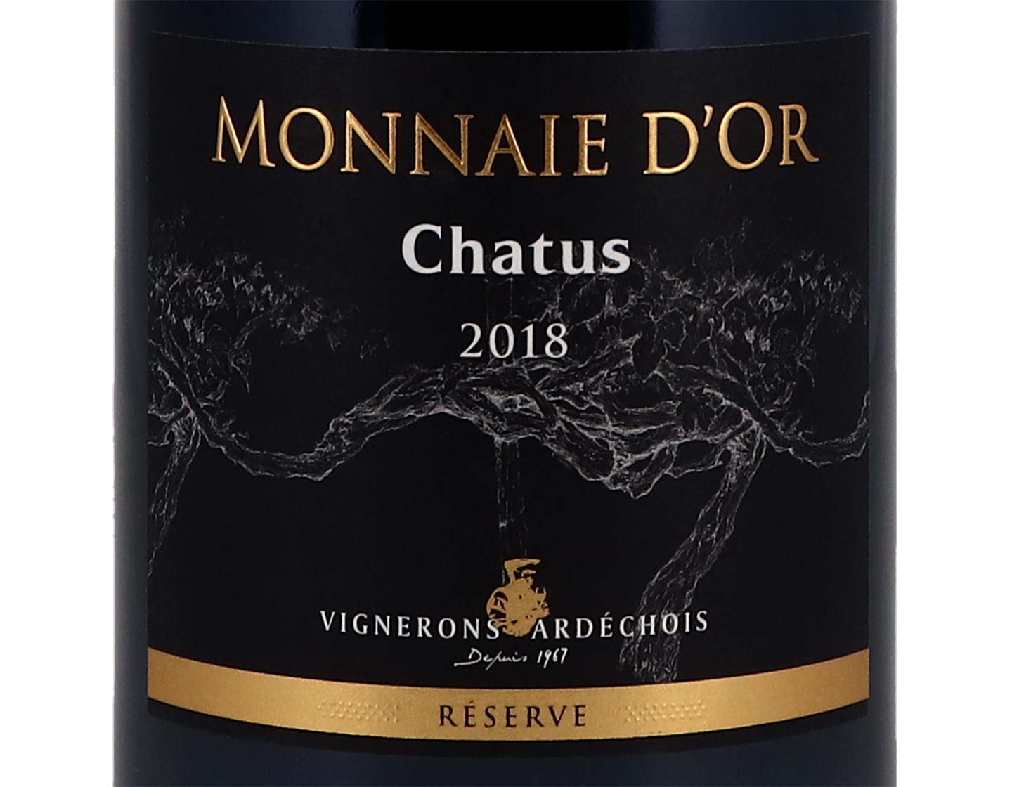 Chatus, Monnaie d'Or, IGP Ardèche, Vignerons Ardéchois 2018
