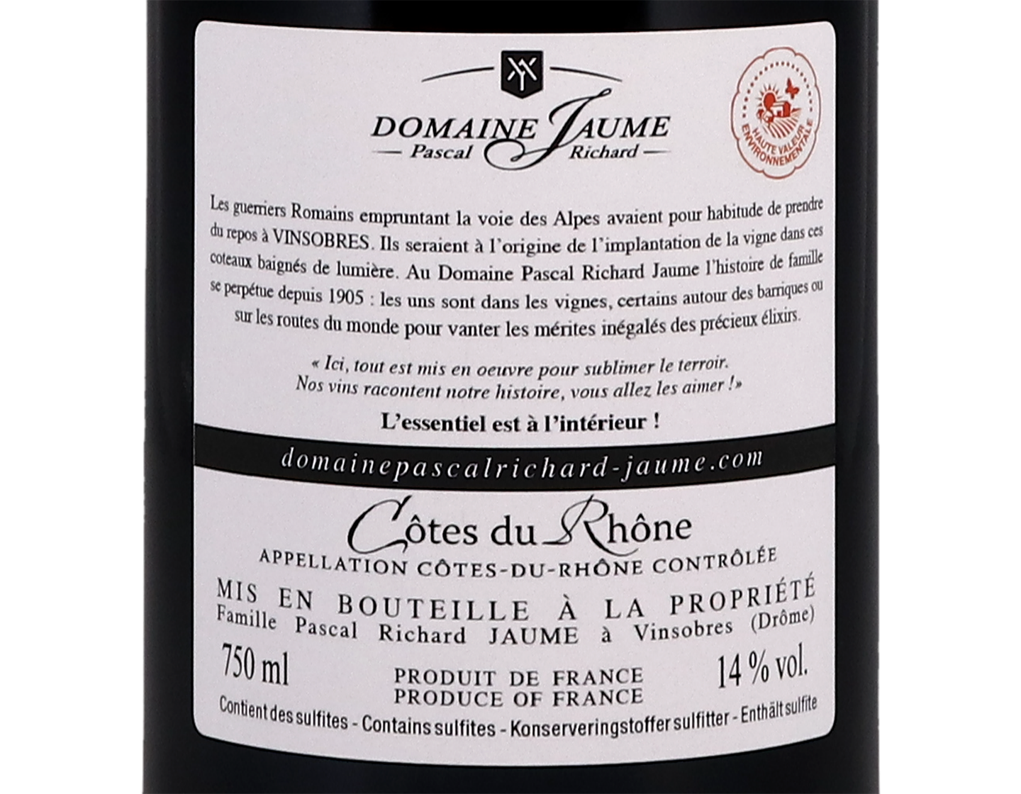 Cotes du Rhone Domaine Jaume 2019