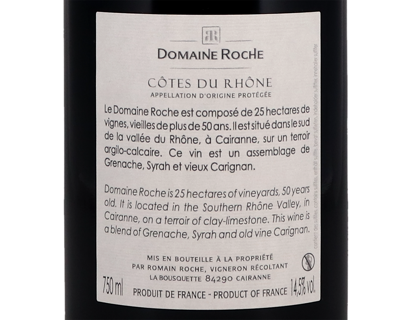 Cotes du Rhone Domaine Roche 2019