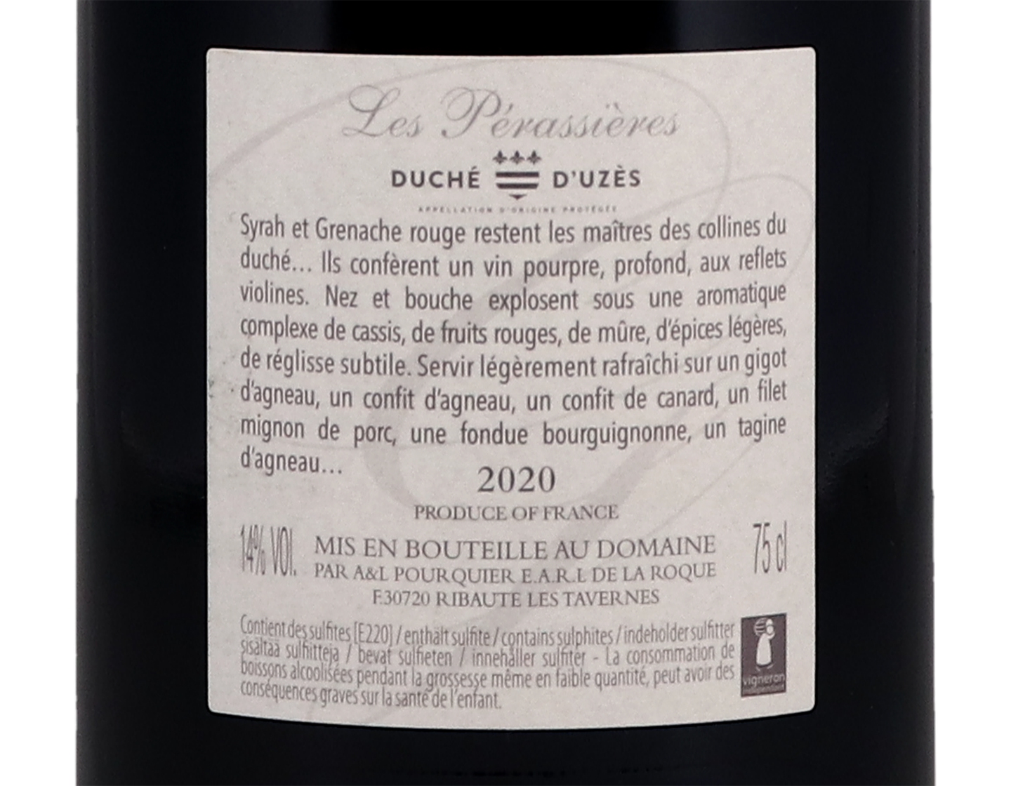 Duche d'Uzes les Perrasieres Domaine Camp Galhan 2020