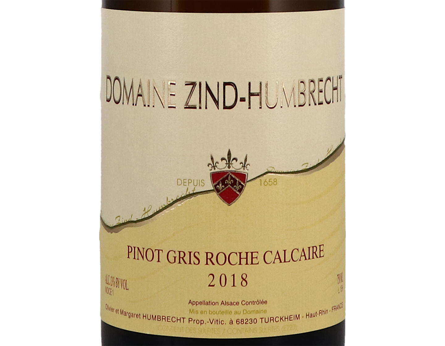 Pinot Gris Roche Calcaire ORGANIC Domaine Zind Humbrecht 2018