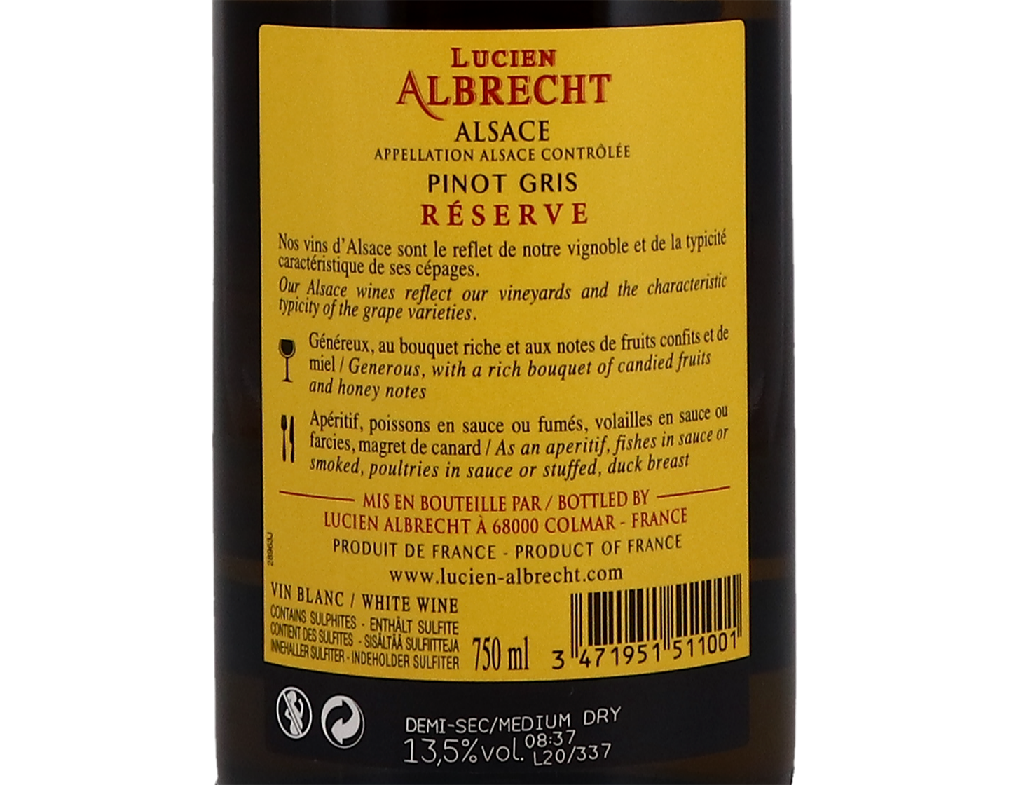 PINOT GRIS ALBRECHT 2019