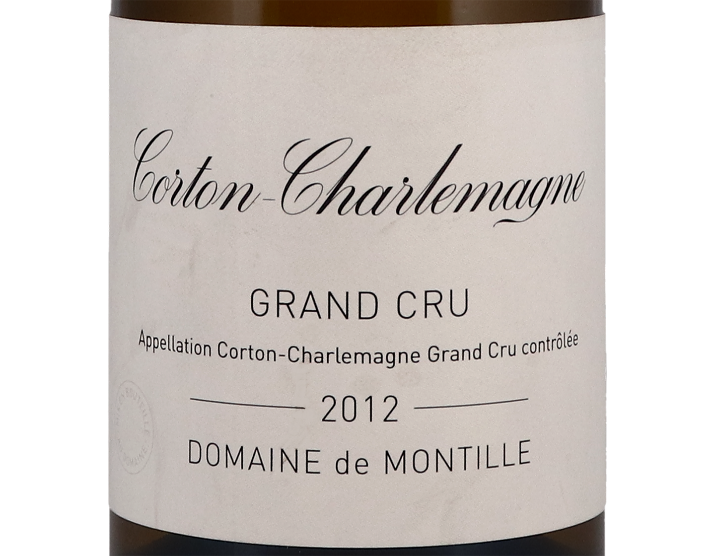 Domaine de Montille Corton Charlemagne GC 2012