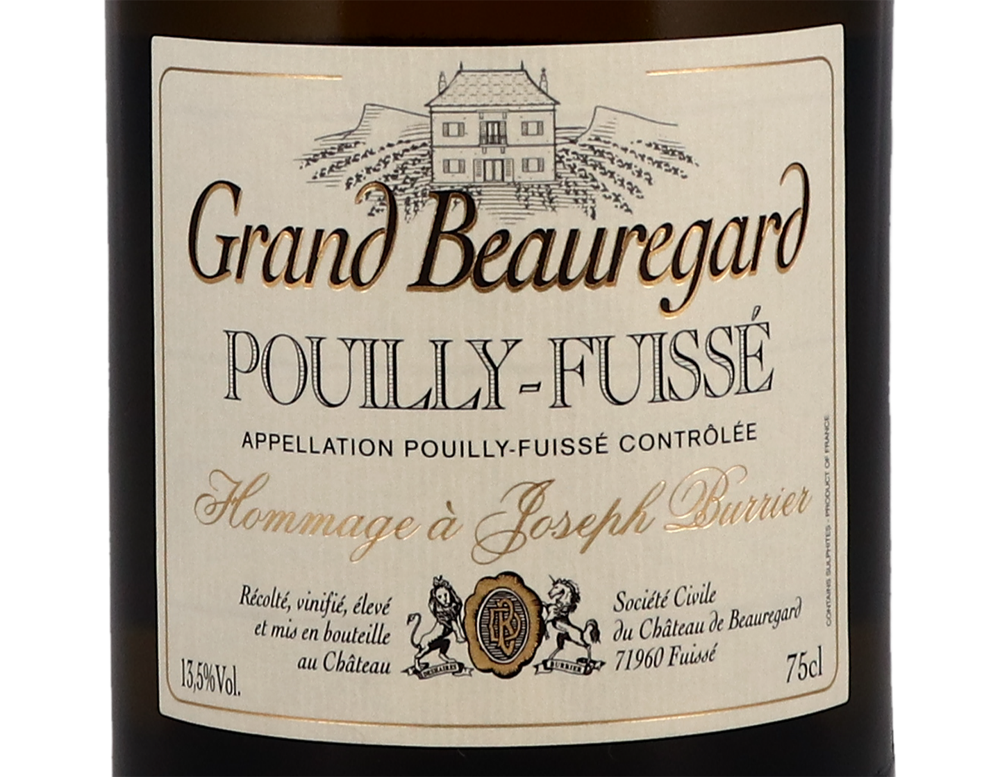 Ch de Beauregard Grand Beauregard Pouilly Fuisse 2012