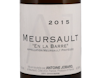 Domaine Antoine  Jobard Meursault en la Barre 2015 view 2