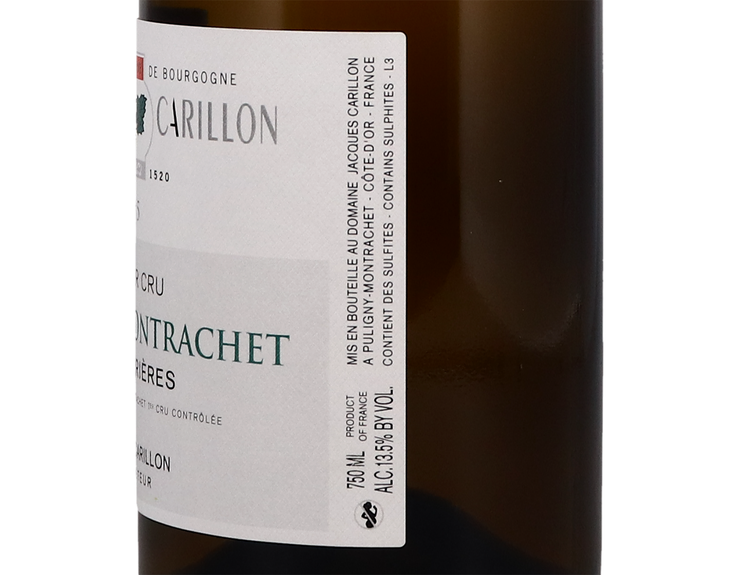 Dom Jacques Carillon Puligny Montrachet PC Perrieres 201