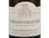 Domaine Rollin Pernand Vergelesses Les Cloux 2016 view 2