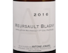 Domaine Antoine  Jobard Meursault PC Blagny 2016 view 2