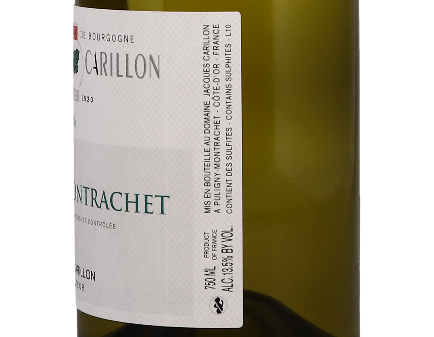 Dom Jacques Carillon Puligny Montrachet 2016