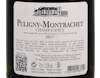Ch de Meursault Puligny Montrachet PC Champ Canet 2017 view 3