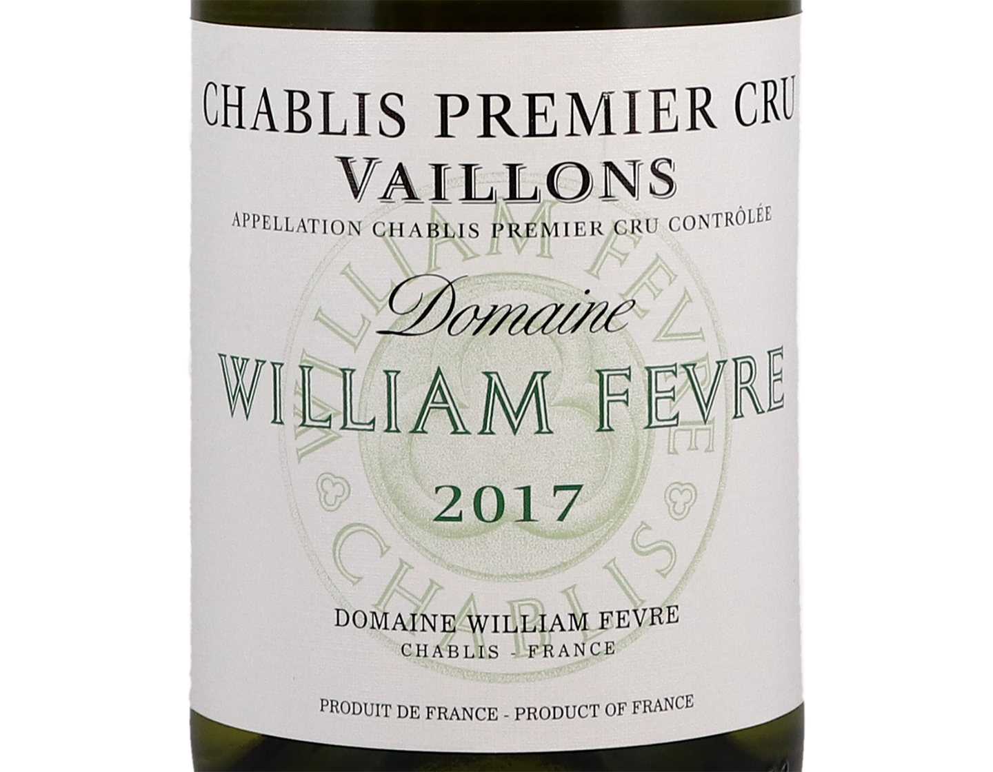 Domaine William Fevre Chablis PC Vaillons 2017